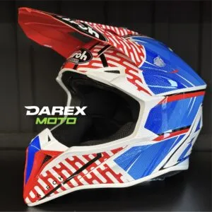 Внедорожный шлем Airoh Wraap Idol Red Blue Gloss S  от официального дилера Darexmoto